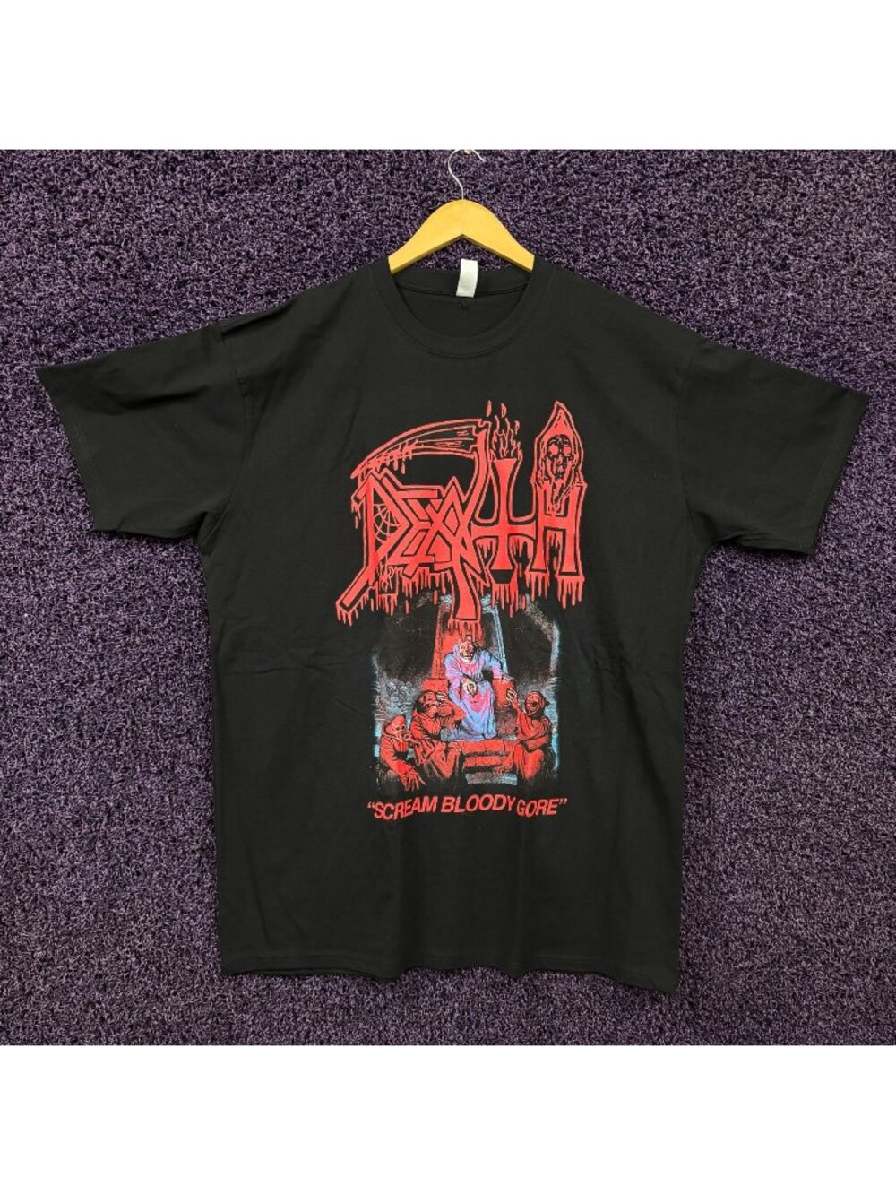 Death Scream Bloody Gore Death Metal Band T-Shirt Size Extra Large